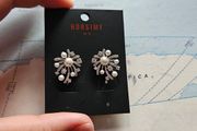 Horsimy Faux Pearl Diamante Fireworks Earring
