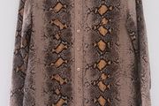 Equipment Femme Snakeskin-print silk blouse