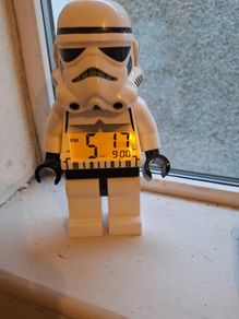Lego Stormtrooper alarm clock