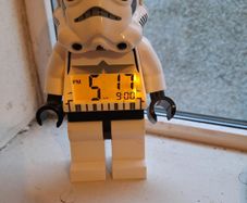 Lego Stormtrooper alarm clock