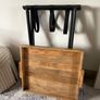 New large foldable console or occasional table in Oak and vintage black Image 10