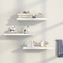 3 Pack Floating Shelves,Wall Mounted Shelf with Invisible Brackets,Wall Decor Display Shelves Storage Unit Image 2