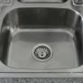 Stainless Steel Kitchen Sink Basin & Victoria Tap, Reversible, 105cm x 18cm x 50cm Image 6