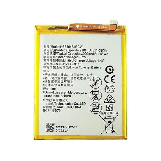 Replacement Battery For Huawei Y6 2018 Battery 3000mAh 3.82V - HB366481ECW New - FHT13HB