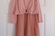 Girl's Next 2 Piece Peach Party Dress Age 6 Years
