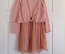 Girl's Next 2 Piece Peach Party Dress Age 6 Years