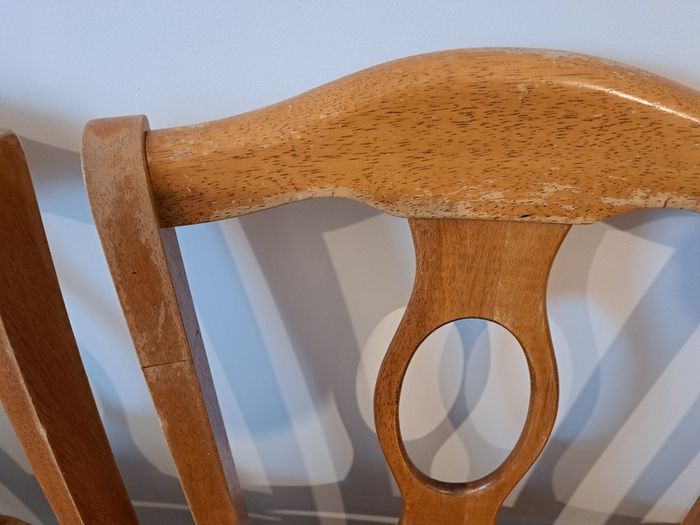 4 x Malaysian oak chairs