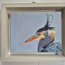 Great Blue Heron - oil painting - framed Image 6
