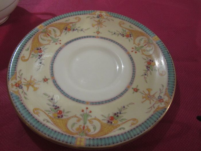 RARE ...Royal Worcester Bordeaux ....trio ...