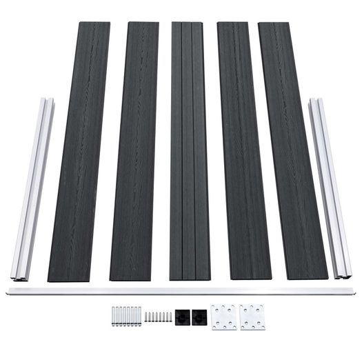Garden Fence WPC 872x106 cm Grey