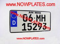 main image for ad German Square Plate Pressed with D Flag