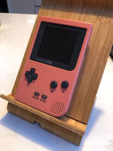 Nintendo Heaven - IPS Display and Audio Amp Modded Original Nintendo Gameboy Pocket - In lovely original Pink Shell - optional flash cart - #393