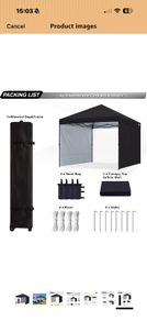 3x3m canopy