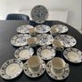 Fabulous vintage Blue onion Ironstone  19 piece tea set Image 2