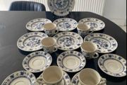 Fabulous vintage Blue onion Ironstone  19 piece tea set
