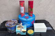 Collection sweet tins and boxes