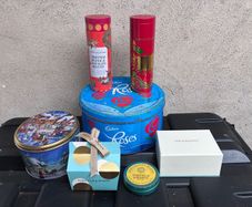 Collection sweet tins and boxes