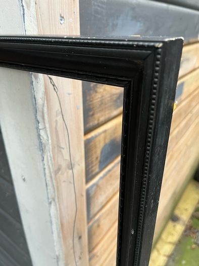 frame black inner size 74 x 64 cm