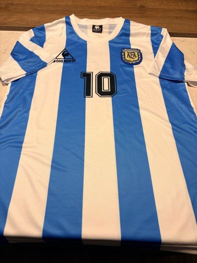 Diego Maradona Hand Signed Shirt Signed in 2015 Argentina + COA