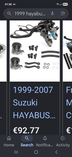 Motorcycle Clutch/brake master cylinders