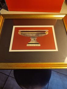 FRAMED Small Antique Vase PRINT OF  Da Carlo Antonini