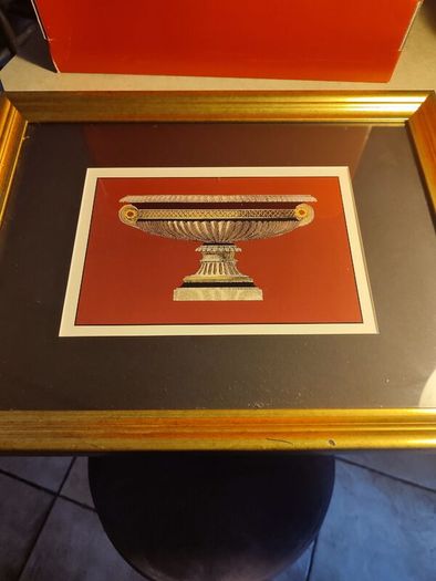 FRAMED Small Antique Vase PRINT OF  Da Carlo Antonini