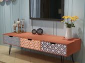 TV Cabinet with 3 Drawers 120x40x36 cm Brown