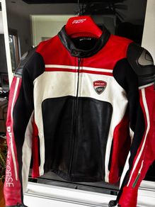 Ducati Corse leather motorcycle jacket