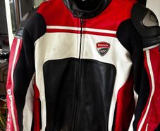Ducati Corse leather motorcycle jacket