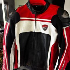 Ducati Corse leather motorcycle jacket