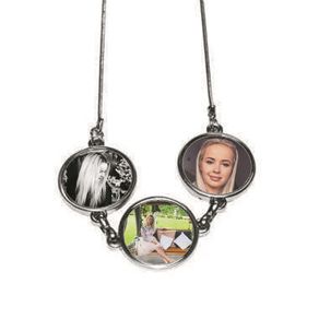 Pesonalised 3x Round Necklace with your photos