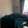 Teal 4 seater sofa Image 2