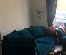 Teal 4 seater sofa