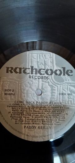 Paddy Reilly - Come Back Paddy Reilly - LP - Irish Music - Rathcoole Records - 1987
