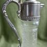 Vintage Glass and Silverplate Carafe/Claret Jug/Raimond Made in Italy Image 8
