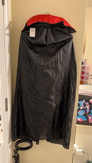 Claires Accessories Childrens Black and Red Vampire Cape