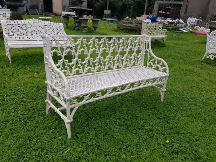 Bench Cast Iron Gothic H27