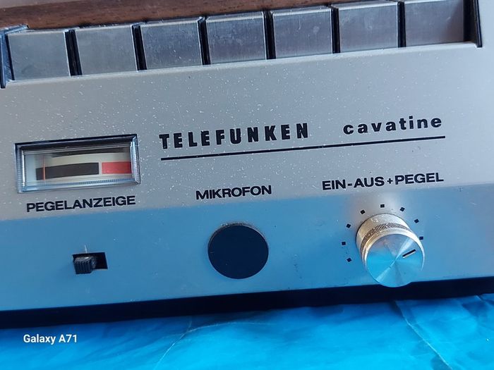 Telefunken Cavatine 201, Mw, Lw Radio plus Tape Deck, German Model in German Language, Powers on and off