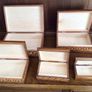 5 piece wooden carved graduating boxes Image 3