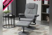 Freestanding Living Room Chair with High Density Cushion and Footrest (FREE SHIPPING)