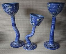 Belinda   Brayshaw pottery goblets