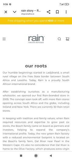 Rain body lotion and shower creme gift set