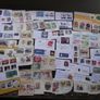 A small box with collection of stamps from overseas. Image 7