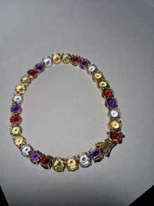 14ct gold multicoloured bracelet