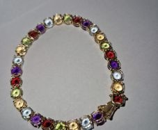 14ct gold multicoloured bracelet