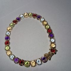 14ct gold multicoloured bracelet