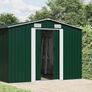 Garden Shed Green 257x990x181 cm Galvanised steel Image 2