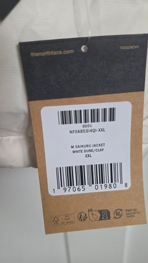 The North Face puffed jacket