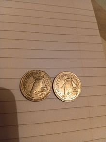 2 x Barbados 1973 25 cents