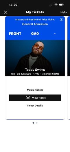 Teddy swims Malahide Castle June 23rd